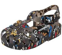 melissa Mini Possession Print + Mickey And Friends BB, Sandali Bassi, Nero, 27 EU