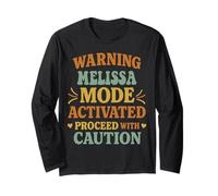 Melissa Personalized Women's Gift Custom Melissa Maglia a Manica