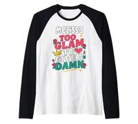 Melissa Personalized Women's Gift Custom Melissa Maglia con Maniche Raglan