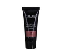 Melissa Polygel 30ml - Gel Costruttore Professionale per Ricostruzione Unghie - Alta Resistenza, Facile da Modellare, Polimerizza in Lampada UV/LED - Effetto Naturale e Brillante (Creta)