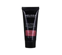 Melissa Polygel Lampone (12) 30ml - Gel Costruttore Professionale per Ricostruzione Unghie, Facile da Modellare, Alta Resistenza, Polimerizza in Lampada UV/LED, Finish Naturale e Brillante