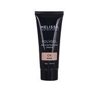 Melissa Polygel Nude (04) 30ml - Gel Costruttore Professionale per Ricostruzione Unghie, Facile da Modellare, Alta Resistenza, Polimerizza in Lampada UV/LED, Finish Naturale e Brillante