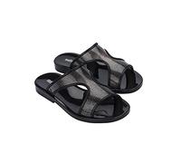 melissa Sandalo Piatto da Donna con Slip, Nero e Bianco, 4 UK