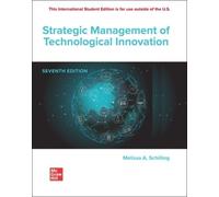Melissa Schillin Strategic Management of Technological Innovation IS (Tascabile)