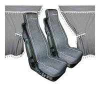 Melissa, set tende e coprisedili in microfibra per camion - Grigio
