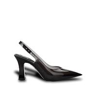 melissa Slingback Heel + Larroude Ad, Sandali Donna, Nero e Bianco, 38 EU