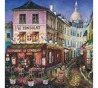 Melissa storione Le Consulat, Paris-Tela, 40 x 40 cm, Motivo: Impronte, Colore: Multicolore