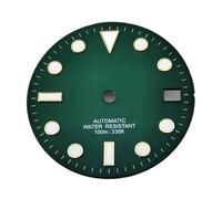Melitare 1 pz 28.5mm Quadrante Dell'orologio con Finestra della Data Luminoso Sterile Fit NH35 NH36 Orologi Parti di Movimento Automatico(Green-Gold c2)