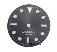 Melitare 1 pz 29mm Luce Solare Quadrante Dell'orologio con Lancette Nero/Bianco for NH35 ETA 2824 2836 Miyota8215 8205 821a DG2813 3804 Movimento Automatico(Dial g,Miyota82-DG)