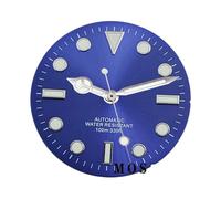 Melitare 1 pz 29mm Luce Solare Quadrante Dell'orologio con Lancette Nero/Bianco for NH35 ETA 2824 2836 Miyota8215 8205 821a DG2813 3804 Movimento Automatico(Dial with Hands f,NH35)