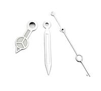 Melitare 1 pz 29mm Luce Solare Quadrante Dell'orologio con Lancette Nero/Bianco for NH35 ETA 2824 2836 Miyota8215 8205 821a DG2813 3804 Movimento Automatico(Silver,Miyota82-DG)