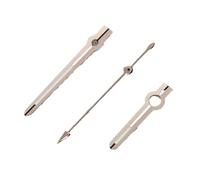 Melitare 1 pz Lancette for orologio 12,5 * 12 * 8 Verde Luminoso Argento Oro Pistola for NH35 NH36A 7S26 7S36 4R35 4R3 Movimento Orologi Accessori(Silver Red)