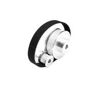 Melitare 1 set GT2 2M ruota sincrona 16 20 30 40 60 80 dentatura puleggia dentata set apertura 5/8 mm larghezza 10 mm ruota di tensionamento stampante 3D (30TB5-60TB10, cinghia 260 mm)
