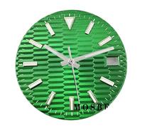 Melitare 1pc 28.5 Millimetri Quadrante Dell'orologio for NH34 NH35 NH35A con Le Mani Sterili Facce Luminose Movimento Automatico Accessori(Dial with Hands 7)