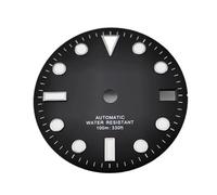 Melitare 1pc 28.5mm quadrante dell'orologio con Finestra della Data Luminoso Adatto NH35 NH36 ETA2824 2836 PT5000 Miyota 8215 8205 DG2813 Movimento Automatico(Black-Silver a1,Miyota82- DG -ETA)