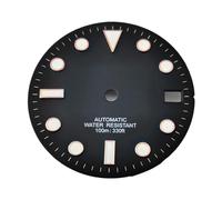 Melitare 1pc 28.5mm quadrante dell'orologio con Finestra della Data Luminoso Adatto NH35 NH36 ETA2824 2836 PT5000 Miyota 8215 8205 DG2813 Movimento Automatico(Black-Rose a2,Miyota82- DG -ETA)