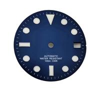 Melitare 1pc 28.5mm quadrante dell'orologio con Finestra della Data Luminoso Adatto NH35 NH36 ETA2824 2836 PT5000 Miyota 8215 8205 DG2813 Movimento Automatico(Blue-Silver b1,NH35 NH36)