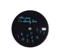 Melitare 1pc 28.5mm quadrante dell'orologio Who Cares Lt è già in Ritardo for SEIK Nh35 Nh36 Movimento Meccanico SKX007 MODS Accessori for Il Viso(9)