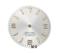 Melitare 1pc 29mm NH35 NH36 quadrante dell'orologio con lancette sterili Luminose Nero Bianco Blu Orologi volti Movimento Automatico Parte(Dial 12)