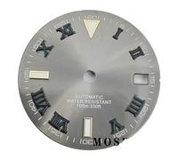 Melitare 1pc 29mm quadrante dell'orologio con lancette sterili Verde Luminoso con Finestra della Data for NH35 NH36 Adatto alle 3.0 in Punto .8 Movimento Automatico(Dial 18)