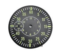 Melitare 1pc 38,5mm 6497 quadrante dell'orologio con lancette verdi luminose for movimento automatico dei volti ETA ST3600(Dial with Hands)