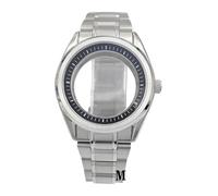 Melitare Cassa for Orologio NH35 NH36 da 1 Pezzo 40 mm con Cinturino in Acciaio Inossidabile con Vetro Zaffiro, Accessorio for Movimento Automatico(Case 1)