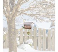 MeLiTec Acciaio Inox Mangiatoia Uccelli VH08 Casetta per Pendenti Angolare