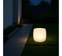 MeLiTec Lampada Solare, Led-Solar-Gartenlampe, 36cm,Plastica,Tamburo,LK08-6