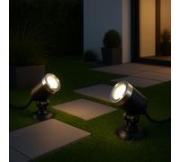 MeLiTec Led-Gartenstrahler Im 2er-Set, GL24, RGB, Comando Telecomando & App