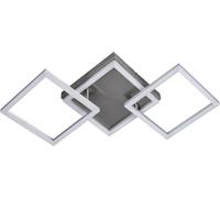 MeLiTec LED Plafoniera D119, LED Braccia Orientabile, Nichel Opaco