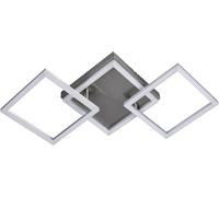 MeLiTec LED Plafoniera D119, LED Braccia Orientabile, Nichel Opaco