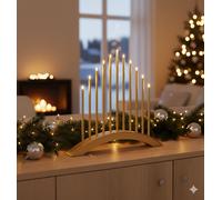 MeLiTec LED Usb-C Stimmungsbogen Natale, SL60, Oro, Bianco Caldo (3000K), Dimm