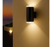 MeLiTec Plafoniera LED, Flush And Giu ´ -luce Rotondo, IN Acciaio, IP44, Esterno