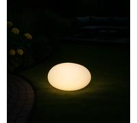 MeLiTec Solare Giardino, Led-Gartenlampe, LK02-6 Piatto Sfera Ø 35cm RGB