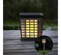 MeLiTec Solar-Gartenleuchte SO46,Sfarfallio,Led-Gartenlampe,Tabella & Piantana