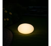 MeLiTec Solare Giardino, Led-Gartenlampe, LK02-6 Piatto Sfera Ø 35cm RGB
