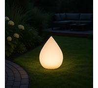 MeLiTec Solare Giardino LK07-6 Goccia Cambio Colori RGB, Led-Solargartenlampe