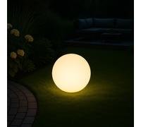 MeLiTec Solare Lampade da Giardino LK13-6 Sfera ⌀ 30 CM, Bianco, Giardino,