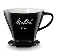 Melitta 1 filtro da caffè Permamenter in porcellana, nero