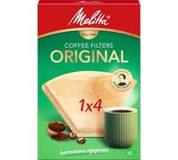Melitta 6658076 Confezione Originale Misura 1x4, 80, Caffettiere Filtro, Marrone, Carta