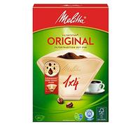 Melitta, 80 filtri per caffé, Dimensioni 1x4, Per caffettiera a filtri, Original, Scuro