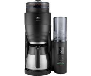 Melitta AromaFresh Therm Pro X - Macchina da caffè con filtro con macinino integrato, serbatoio dell'acqua rimovibile, caraffa termica in acciaio inox e funzione timer, per fino a 8 tazze di caffè