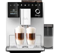 Melitta CI Touch - Macchina da caffè con macinacaffè integrato e montalatte per espresso o cappuccino, colore: Argento