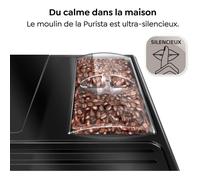 MELITTA F230-101 - Macchina caffè Purista - Espresso automatico con macinacaffè - 1450W - Serbatoio acqua 1,2L - Argento