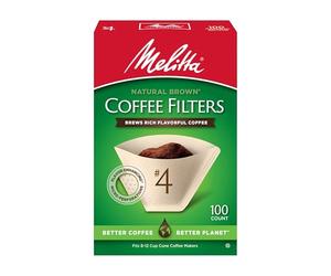Melitta - Filtri conici per caffè, 100 Count (Pack of 6), Marrone