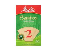 Melitta Filtri Per Caffè In Bambù Marrone No2, 80 Pezzi
