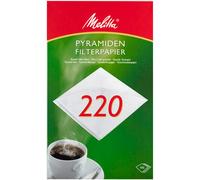 Melitta - Confezione da 100 filtri a piramide, 220 g, colore: Bianco