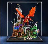 Melivarone Vetrina acrilica per Lego 21348 D&D - 3 mm di spessore antipolvere con coperchio, facile da montare (senza modello)