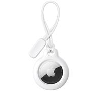 Meliya AirTag Portachiavi per Apple Airtag, Custodia in Plastica per Apple Airtag, Portatile Cover Protettiva per Zaini e Animali Domestici (cBianco)
