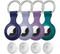 Meliya AirTag Portachiavi per Apple Airtag, Silicone Custodia per Airtag Apple con Portachiavi, Cover Protettiva per AirTag per Zaini e Animali Domestici (jPack)